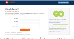 Desktop Screenshot of go-club.com