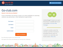 Tablet Screenshot of go-club.com